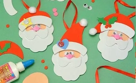 Figuras navideñas en fomi para imprimir | manualidades | Pinterest ...