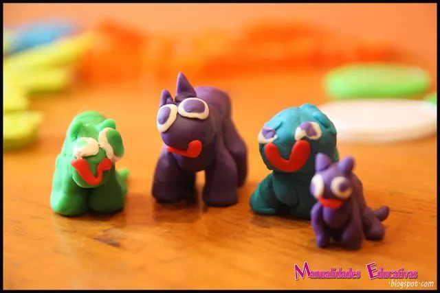 Figuras de plastilina - Creciendo con Montessori