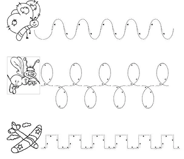 Figuras punteadas para recortar de niños - Imagui