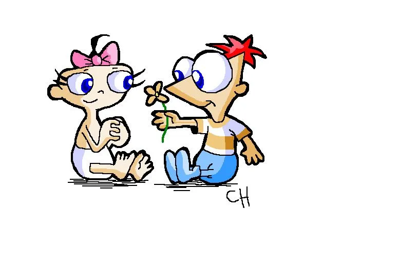 File:Baby Phineas and Isabella.jpg - Phineas and Ferb Fanon