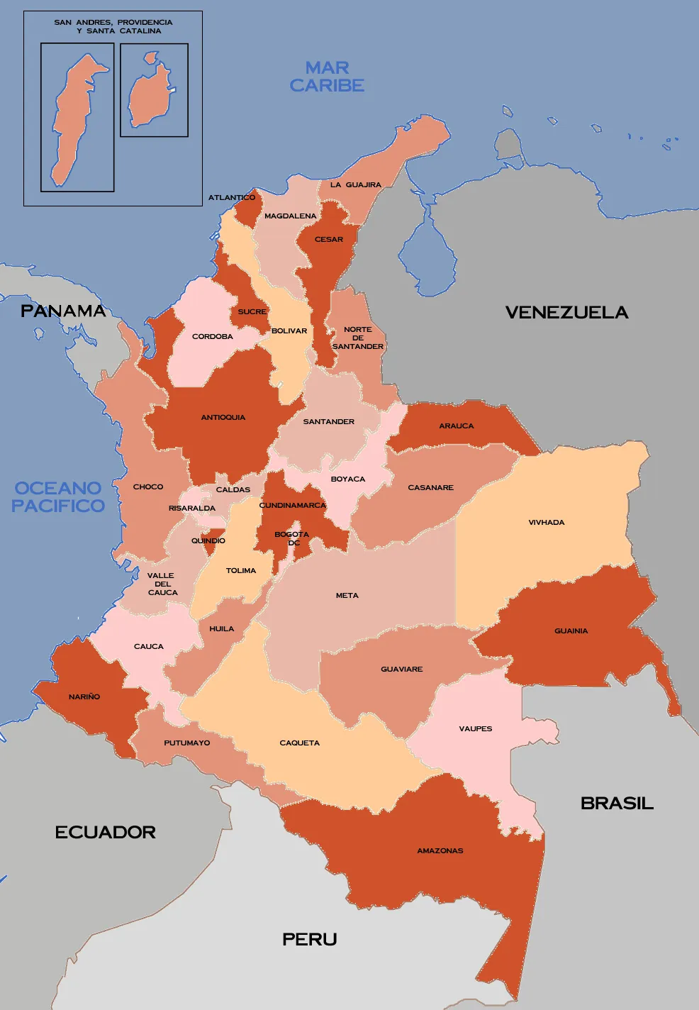 File:Mapa de los departamentos de Colombia 32.png - Wikimedia Commons