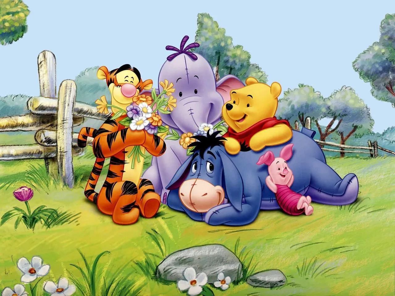 File:Pooh, Lumpy and Friends.jpg - Winniepedia