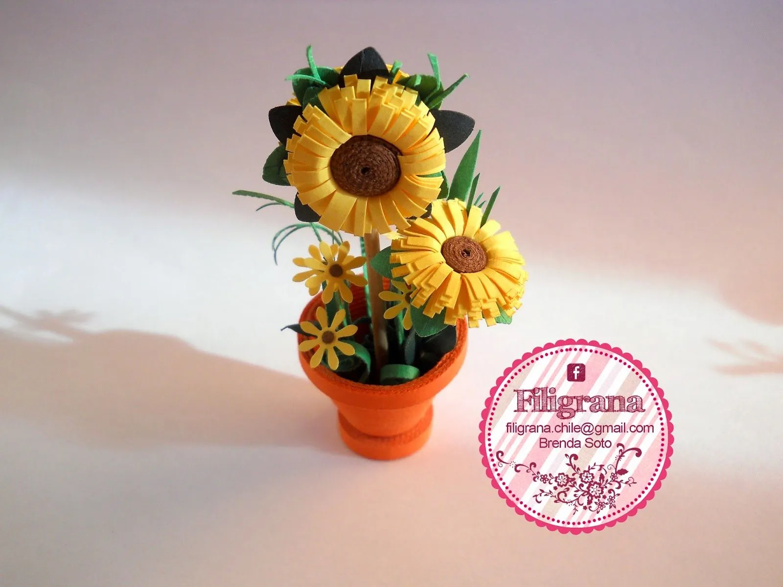 Filigrana - Quilling en Chile: Flores en miniatura souvenir ...