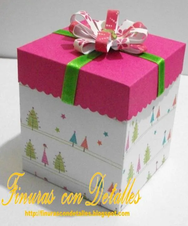 Finuras con Detalles }*: Cajas Dulcero,mini Cupcakes Regalo ...