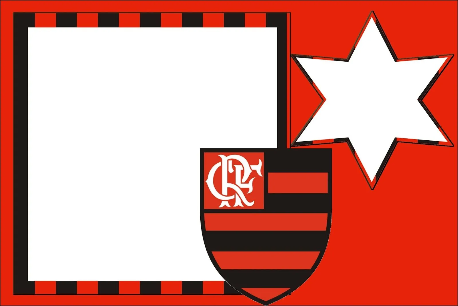 Flamengo - Kit Completo com molduras para convites, rótulos para ...