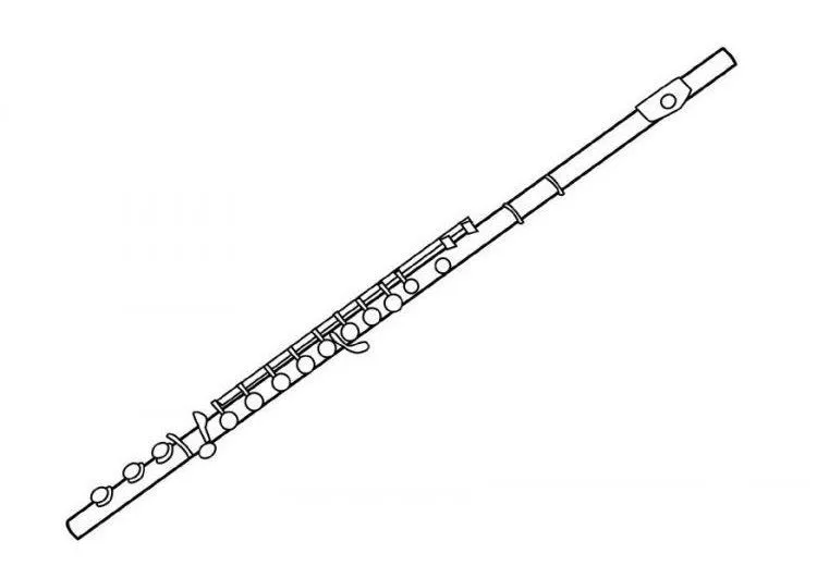 Dibujo de una flauta - Imagui