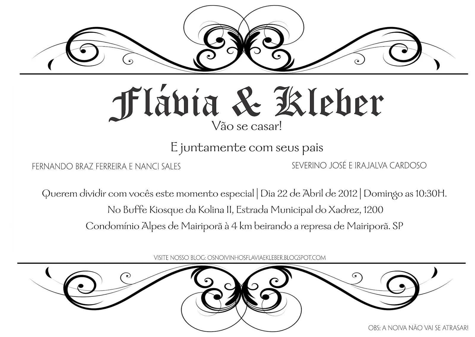 Flavia e Kleber: FALTA POUCO!!!