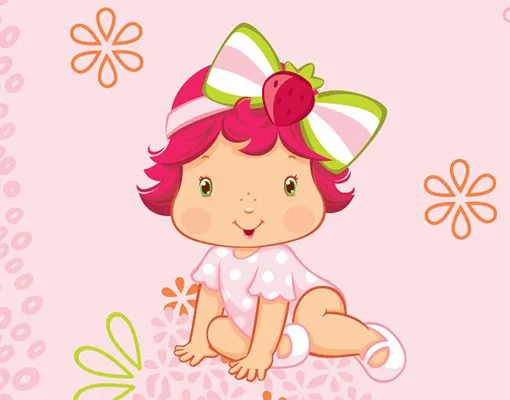 Fleece Wall Mural Strawberry Shortcake Baby - Emily Rose - murals ...