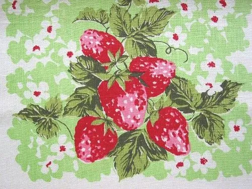 Flickriver: Niesz Vintage Fabric's photos tagged with strawberry