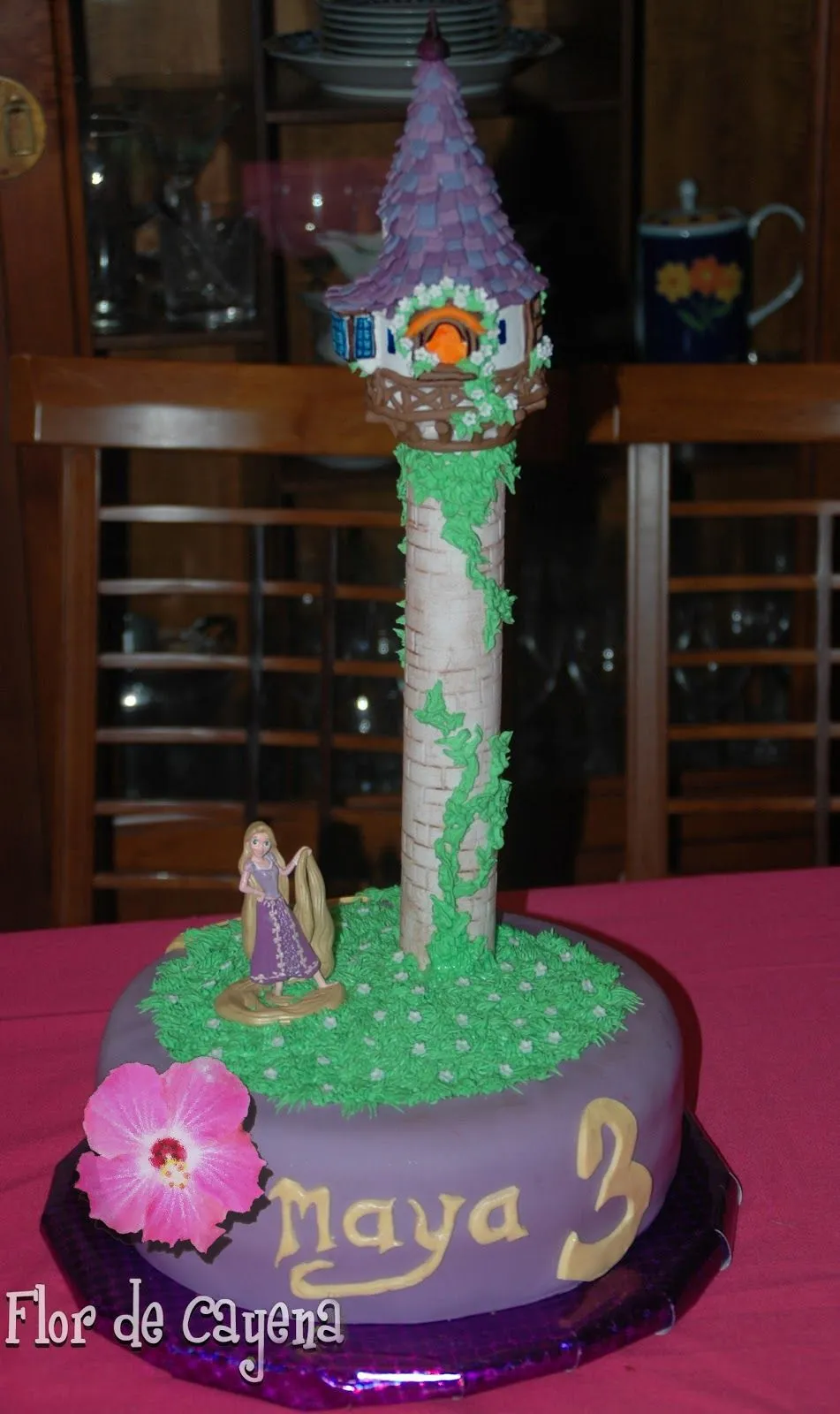 Flor de Cayena: TARTA TORRE RAPUNZEL. (