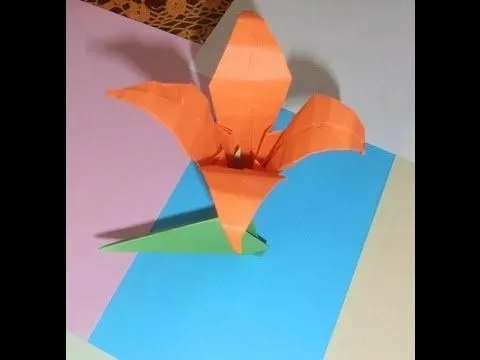 Cómo hacer la flor Iris con papel - YouTube