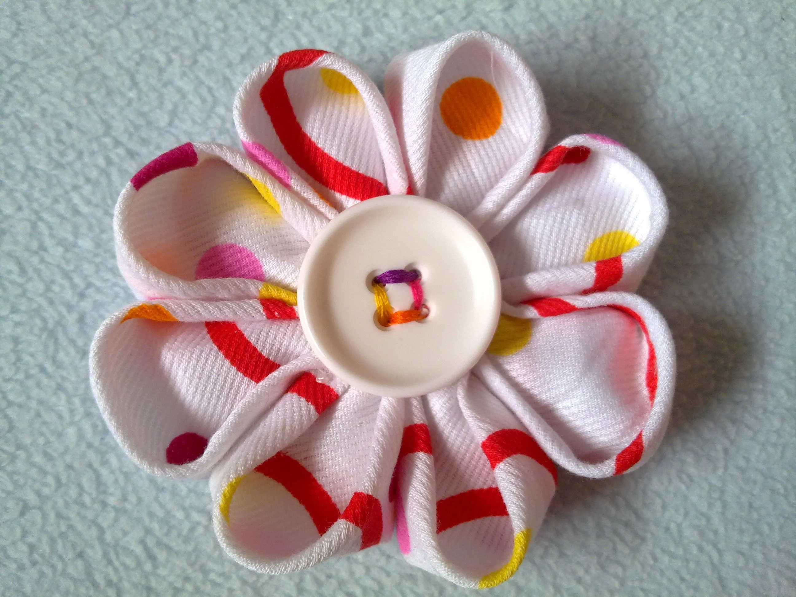 Flor Kanzashi | Troitiña de ría