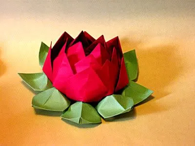 Flor de lótus Em Origami | Batista comercio de legumes Ltda Vila ...