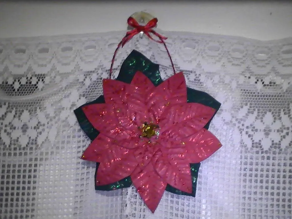 Como hacer la Flor de navidad, o estrella federal en goma eva ...