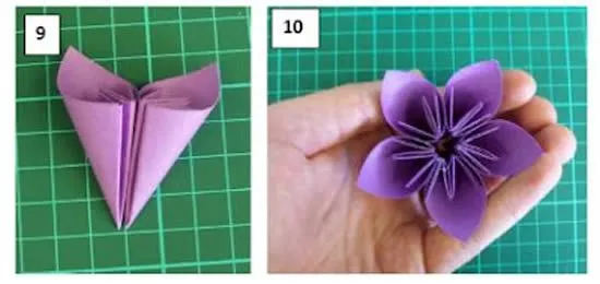 Flor de origami para decoração passo a passo | Como fazer em casa ...