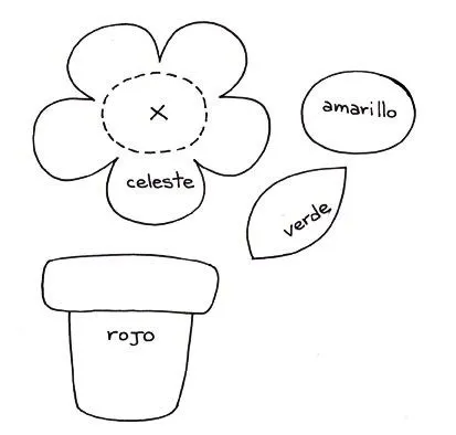 Moldes de flores de seis petalos - Imagui