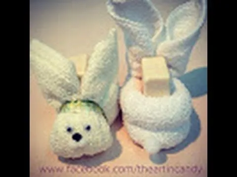 como hacer una flor con una toalla de baño | Youtube