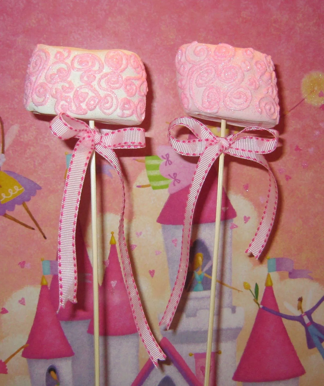 Flore Cakes: Paletas de Bombón de Baby Shower Rosa