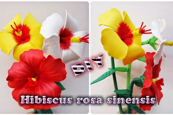 Flores para adornar eventos | Hecha de Goma eva, foamy, micro ...