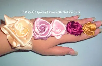 Flores con cintas : cositasconmesh