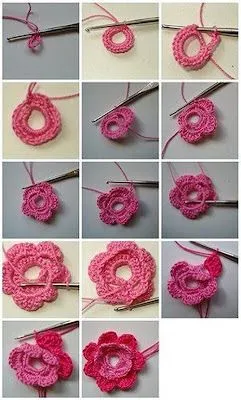 FLORES CROCHET GANCHILLO - manualidades