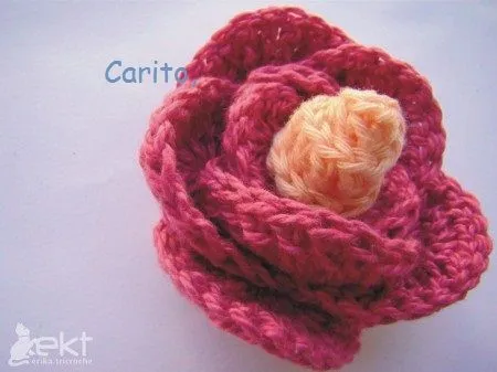 Como hacer flor al crochet - Imagui