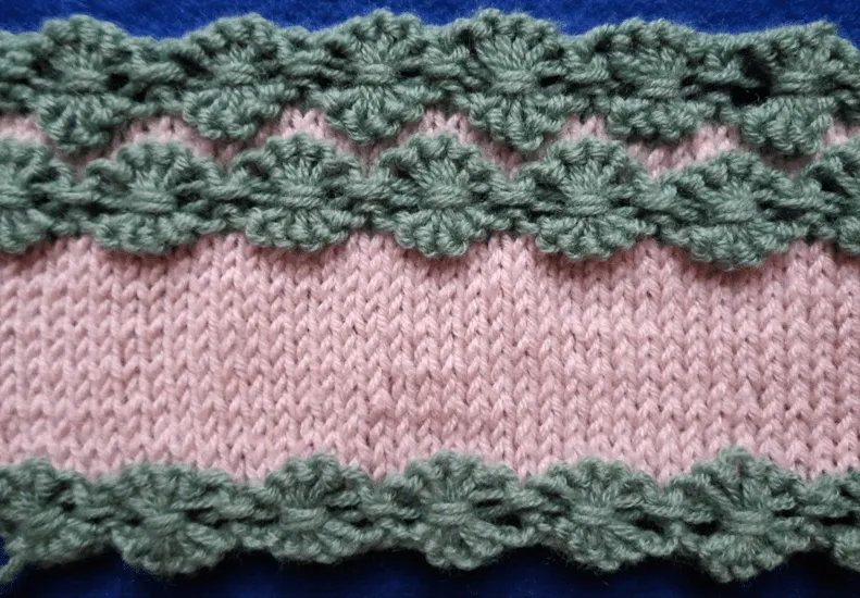 Flores en fila de crochet como se hacen - Patrones Crochet