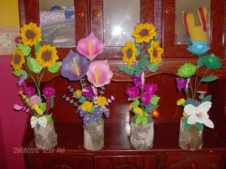 flores en foami paso a paso - Buscar con Google | FLORS PAS A PAS ...