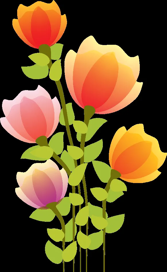 Flores Ilustraciones en PNG para Artesanía y Diseños Primavera