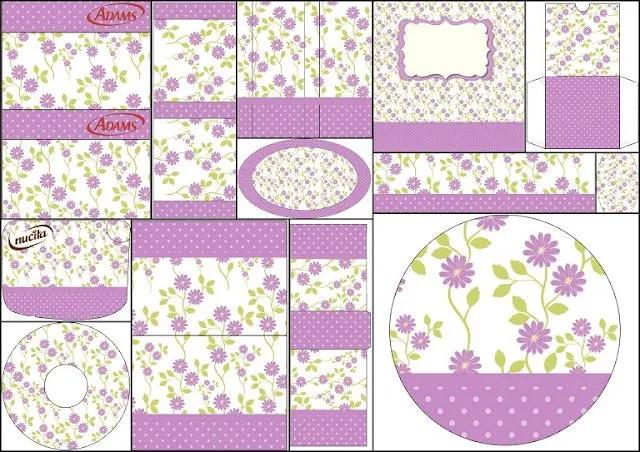 Flores Moradas: Etiquetas para Candy Bar para Imprimir Gratis ...