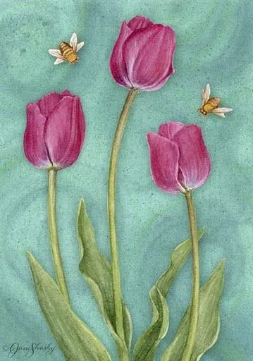 tulipanes morados y abejas dibujos de flores moradas para imprimir