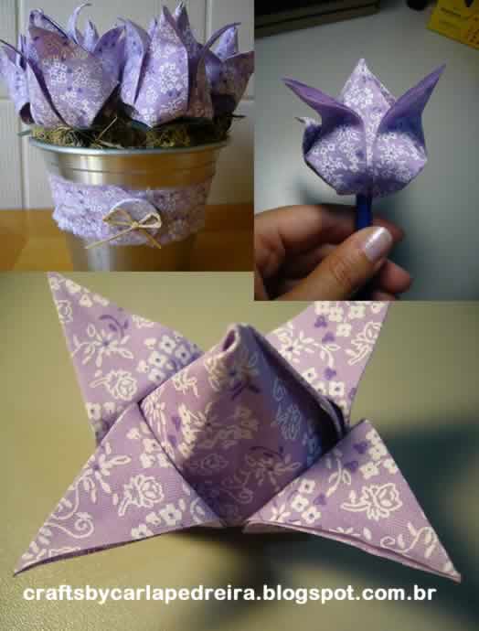 Flores de origami passo a passo para dia das mães – Artesanato Brasil