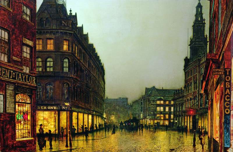 Flores y Palabras: John Atkinson Grimshaw: Ciudades de noche