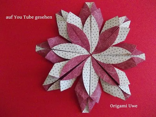 Flores de papel origami 3D - Imagui