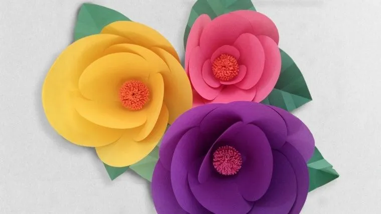 Como hacer flores de papel - ideas prácticas para decorar -