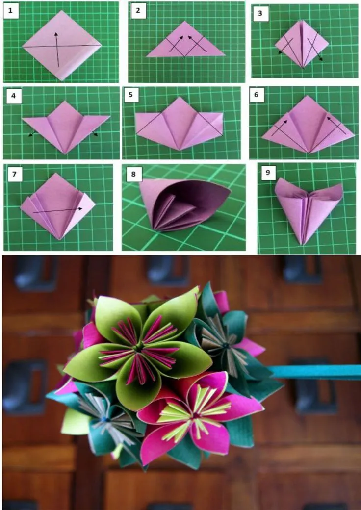 Flores de papel paso a paso | Manualidades | Pinterest