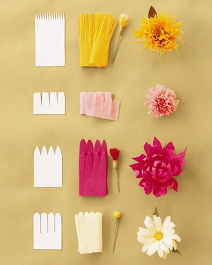 Flores con papel pinocho! | Pimpofiesta