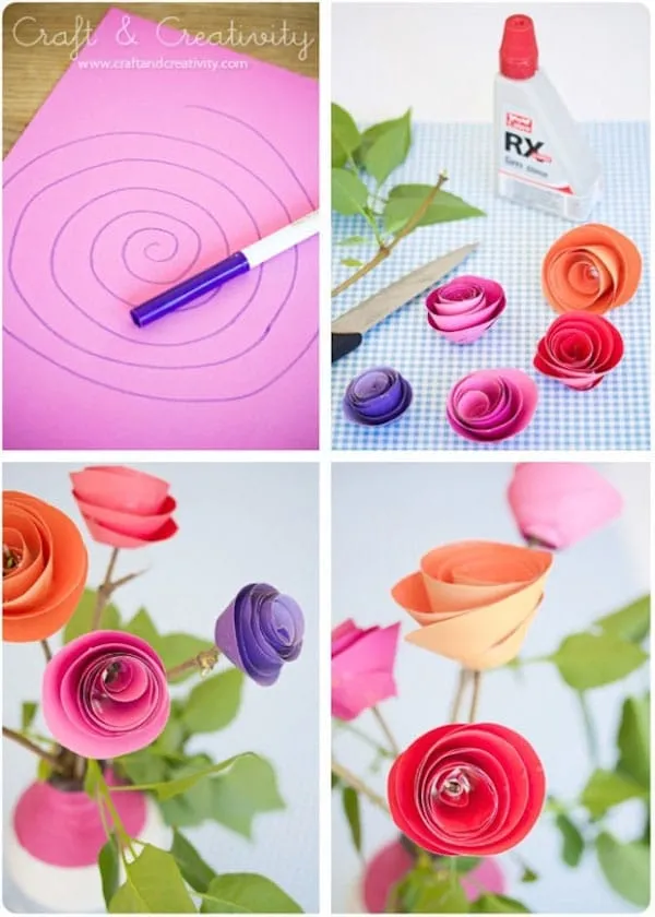 Flores de papel, 7 tutoriales paso a paso