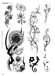 Flores tattoo, Tattoo flash dibujos, Tatuajes