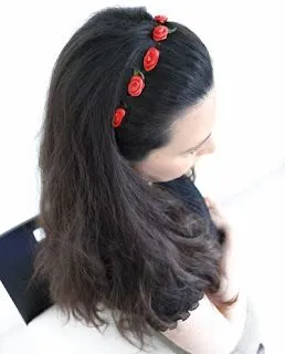 Flores de tela en Accesorios para el cabello | Accesorios vintage ...