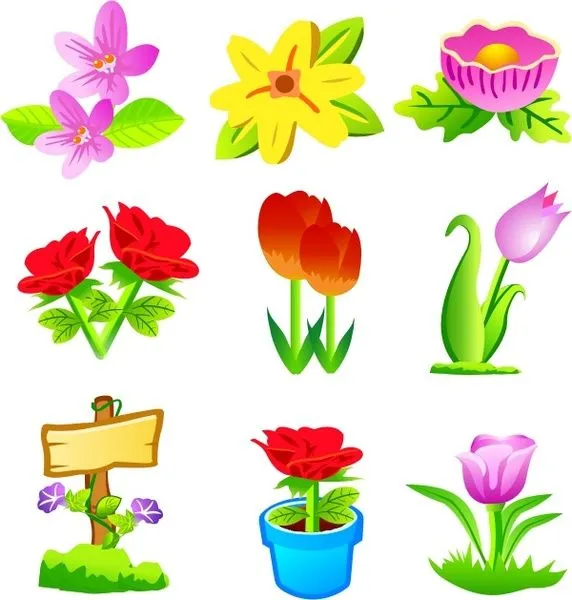 Flores vectoriales vectores gratis para su descarga gratuita ...