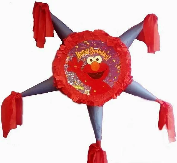 Como hacer una piñata de Elmo - Imagui