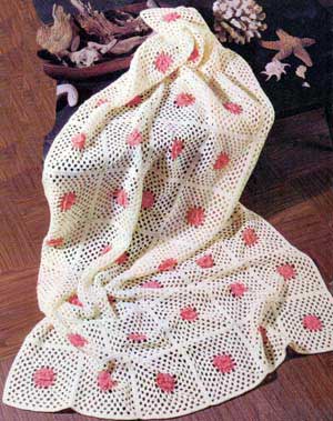 Flower Square Afghan No. 6402, Volume 64 | Free Patterns