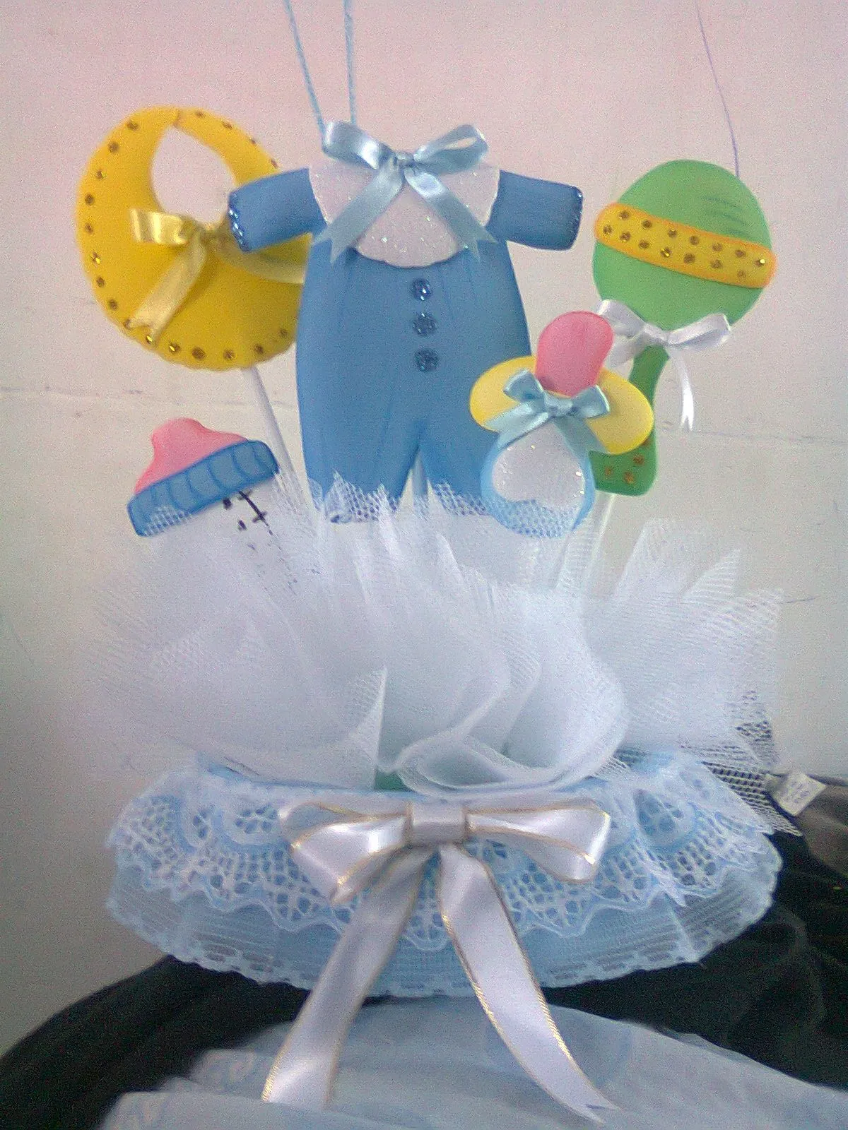 Todo Foami: Centro de mesa para Baby Shower Niño