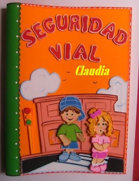 lindas manualidades: Forro en foamy para trabajo escolar