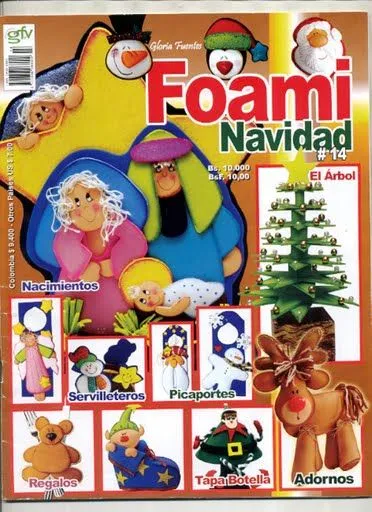 foamy navidad | DECORANDO EN TELA