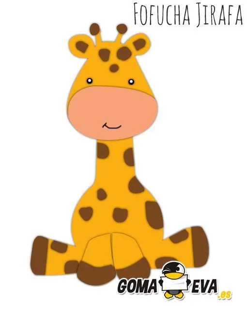 Fofucha Jirafa - Molde on Pinterest