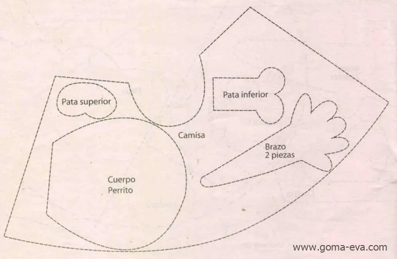 Fofucha con Perritos | Todo en GOMA EVA