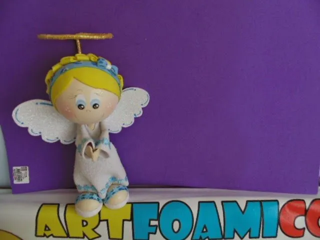 Mis Fofuchas 2013 Artfoamicol: ANGELITO EN FOAMY O GOMAEVA CON ...