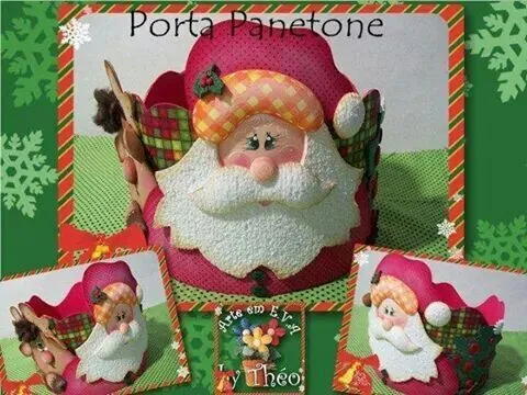 Mis Fofuchas 2013 Artfoamicol: Cesta Porta Panetone Navideña ...